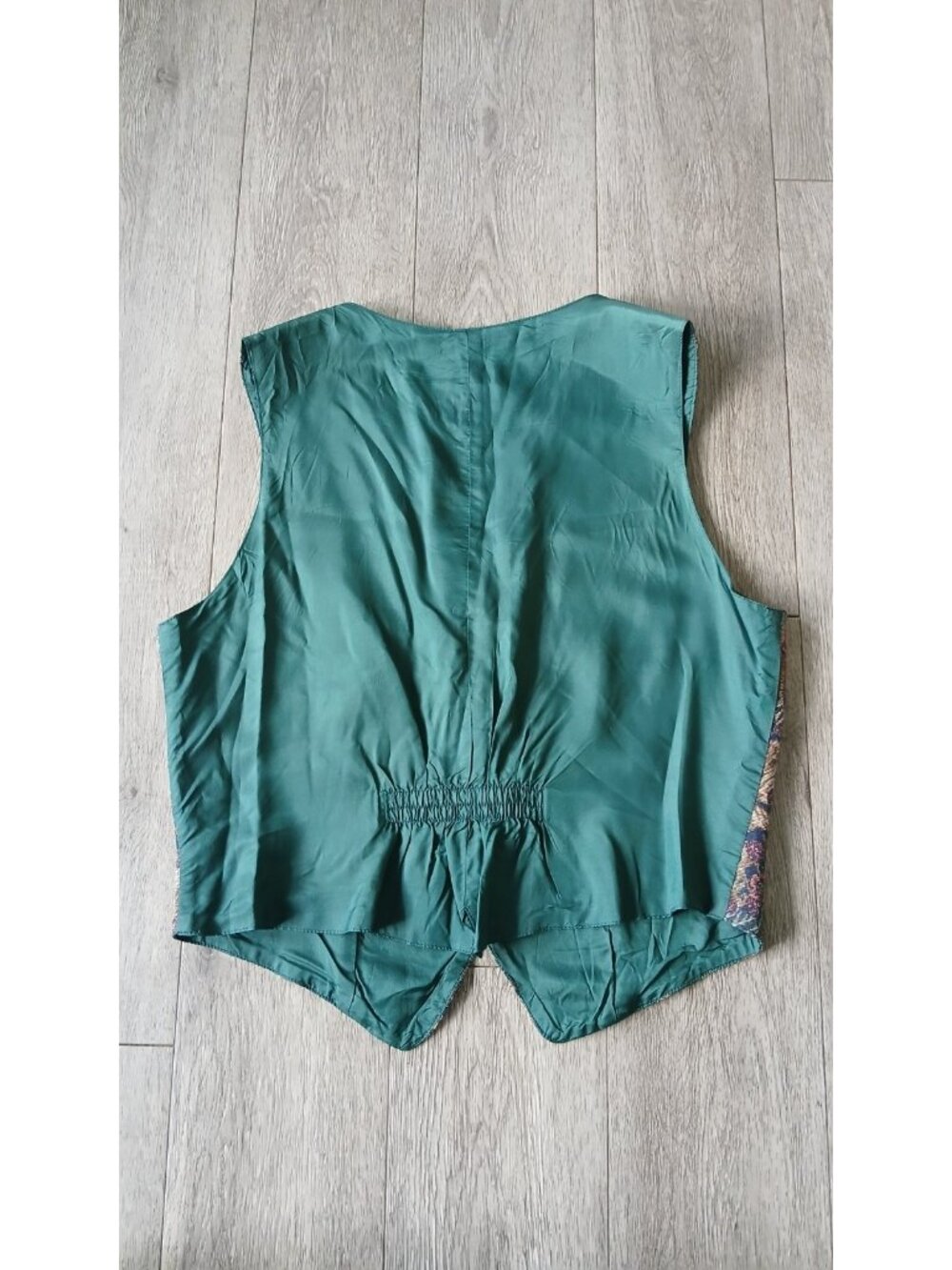 VTG Northern Traditions Floral Tapestry Vest Women’s Large Cottagecore Gobelin - Picture 4 of 8